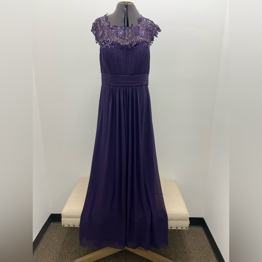 Ever Pretty Deep Purple Evening Dress